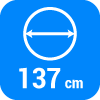 Diamètre 137 cm